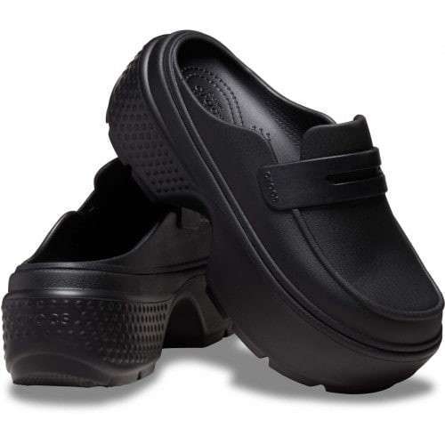 Жіночі шльопанці Crocs Stomp Loafer Black / — фото 1
