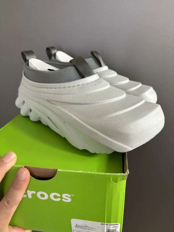 Жіночі Crocs Echo Storm cirrus Grey — фото 8