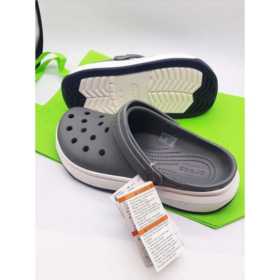 Жіночі Crocs Crocband Full Force Clog Slate Gray — фото 12