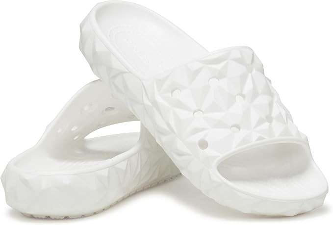 Жіночі шльопанці Crocs Classic Geometric Slide White — фото