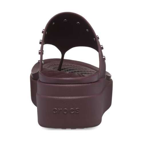 Жіночі в'єтнамки для пляжу Crocs Brooklyn Studded Flip Dark Cherry — фото 8