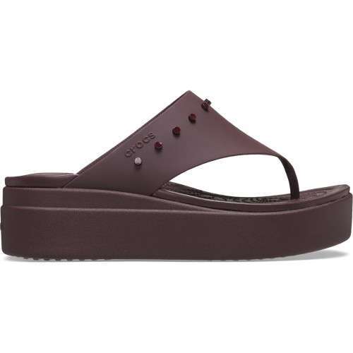 Жіночі в'єтнамки для пляжу Crocs Brooklyn Studded Flip Dark Cherry — фото 10