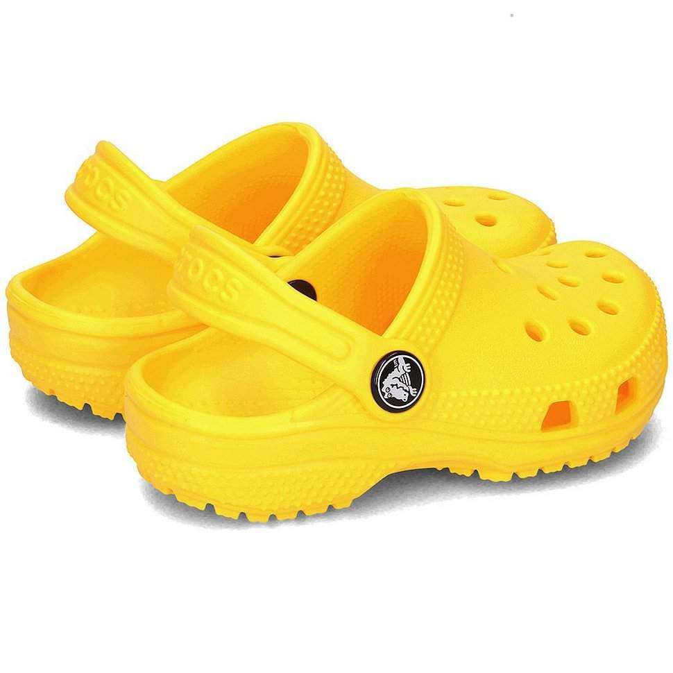 Дитячі Crocs для дівчинки Classic Kids Clog Lemon — фото 5