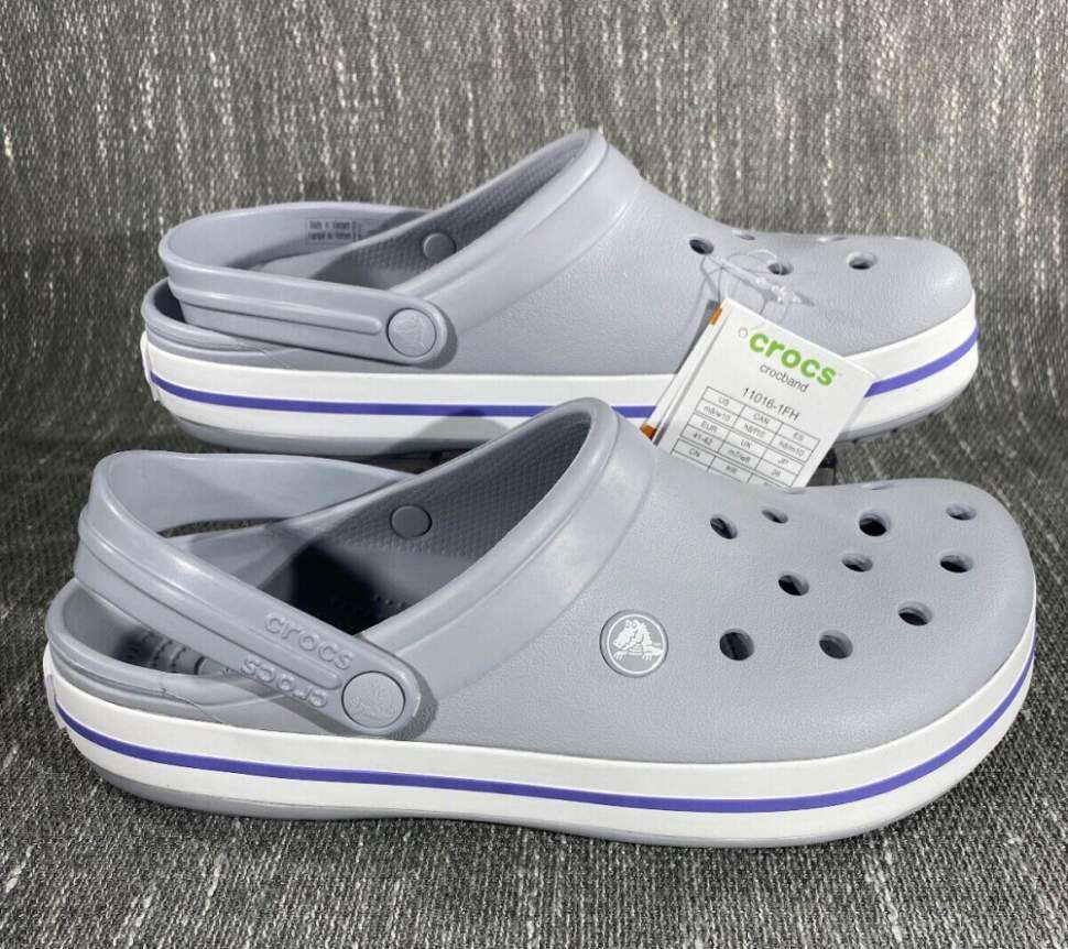 Чоловічі Crocs Крокбенд Клог Сірі Crocband Clog Microchip — фото 2