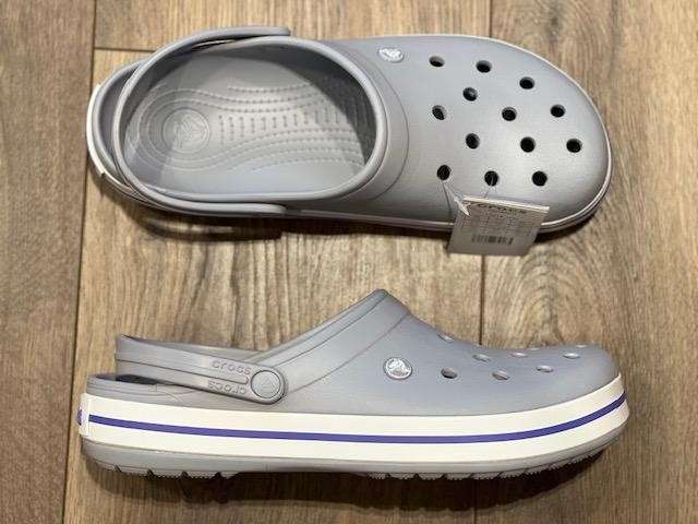 Чоловічі Crocs Крокбенд Клог Сірі Crocband Clog Microchip — фото 12