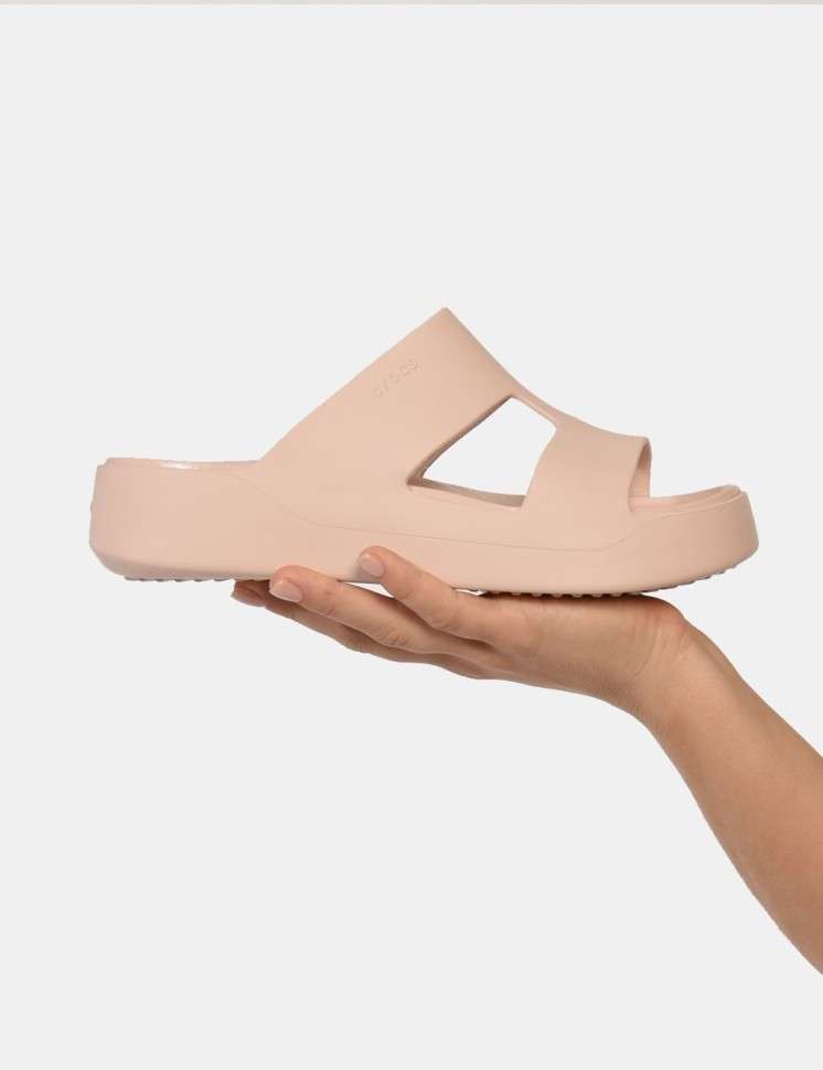 Жіночі шльопанці Crocs Getaway Platform Slide H-Strap Quartz — фото 9