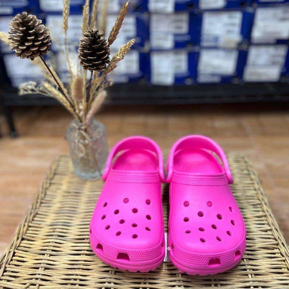 Дитячі Crocs для дівчинки Classic Clog Raspberry — фото 5