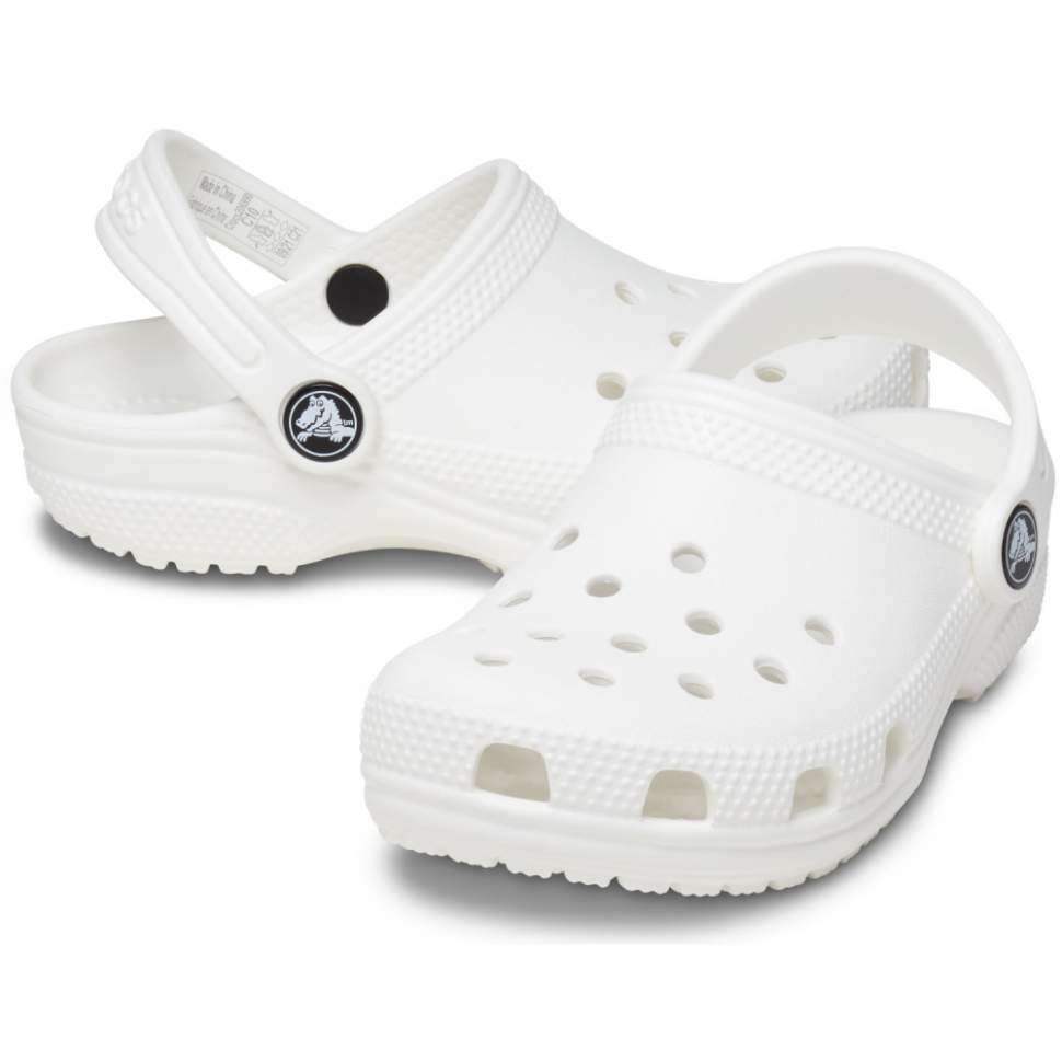 Дитячі Crocs для дівчинки Classic Clog Kids White