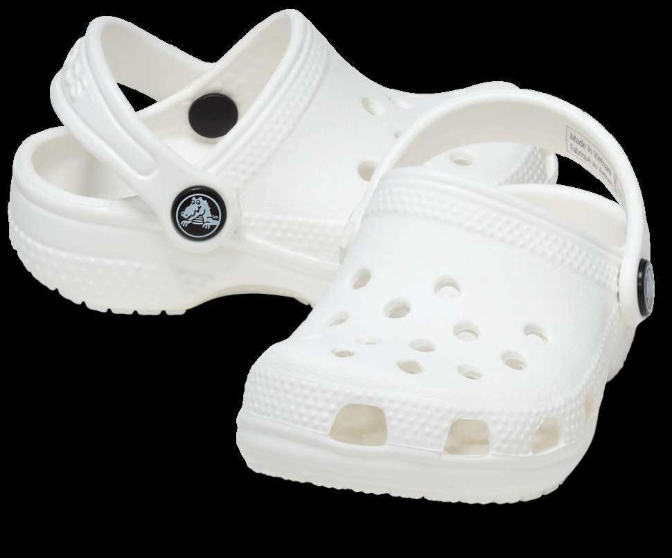 Дитячі Crocs для дівчинки Classic Clog Kids White — фото 11