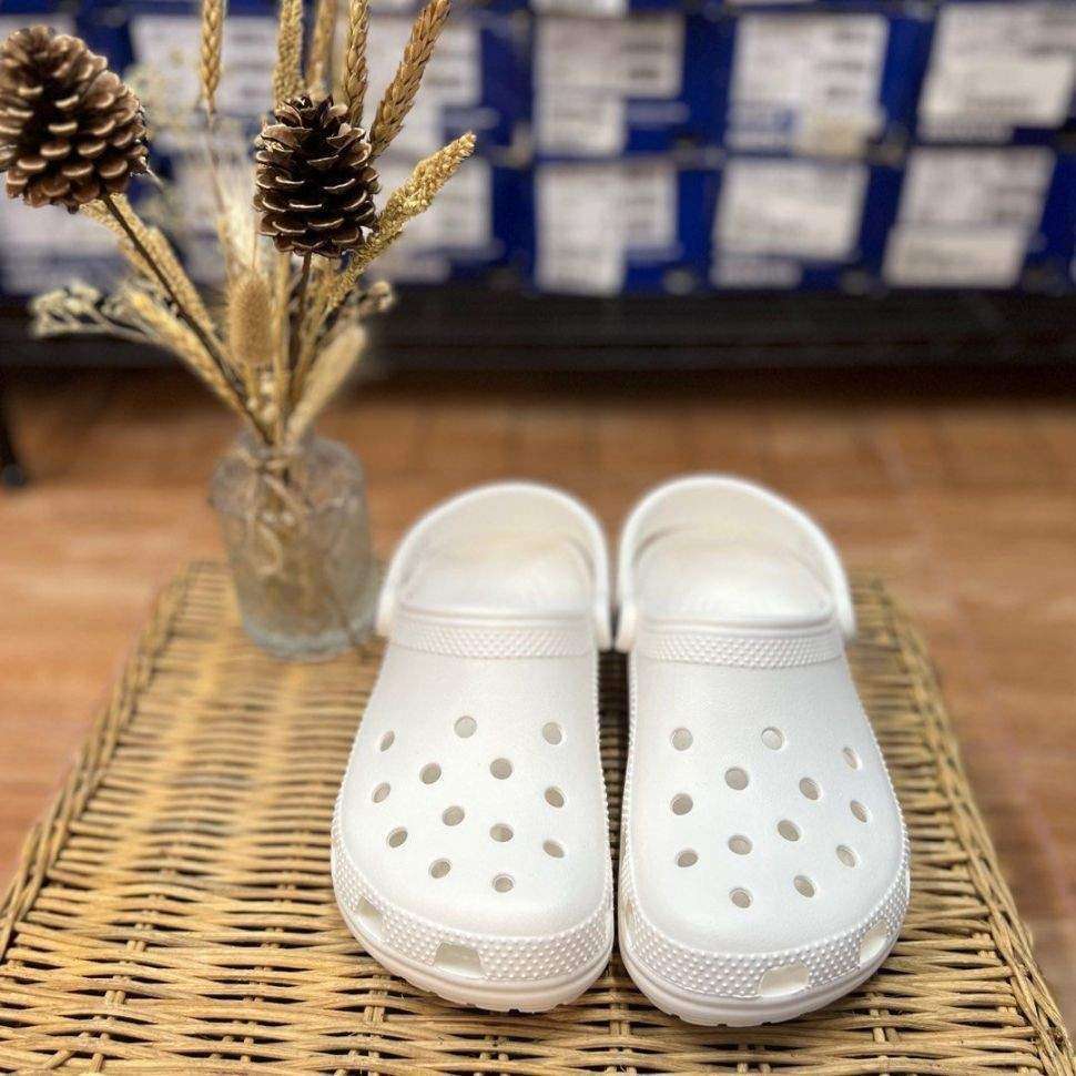 Дитячі Crocs для дівчинки Classic Clog Kids White — фото 4