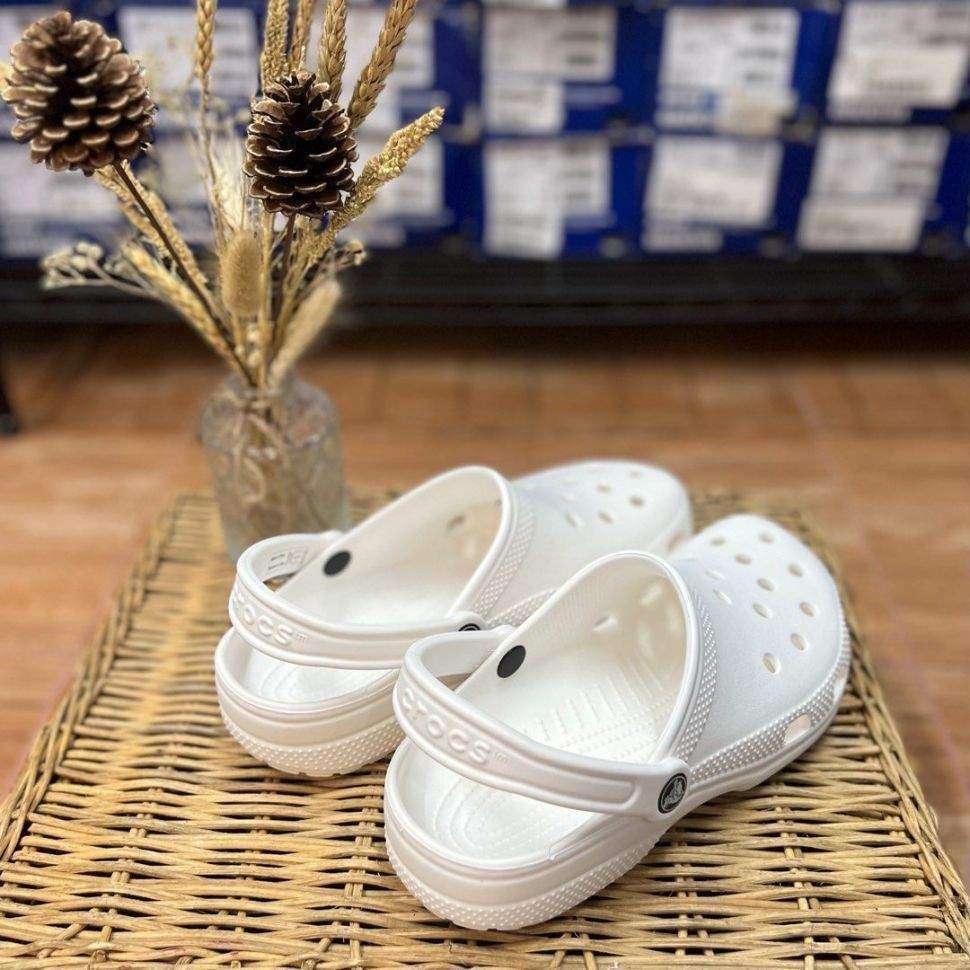 Дитячі Crocs для дівчинки Classic Clog Kids White — фото 5