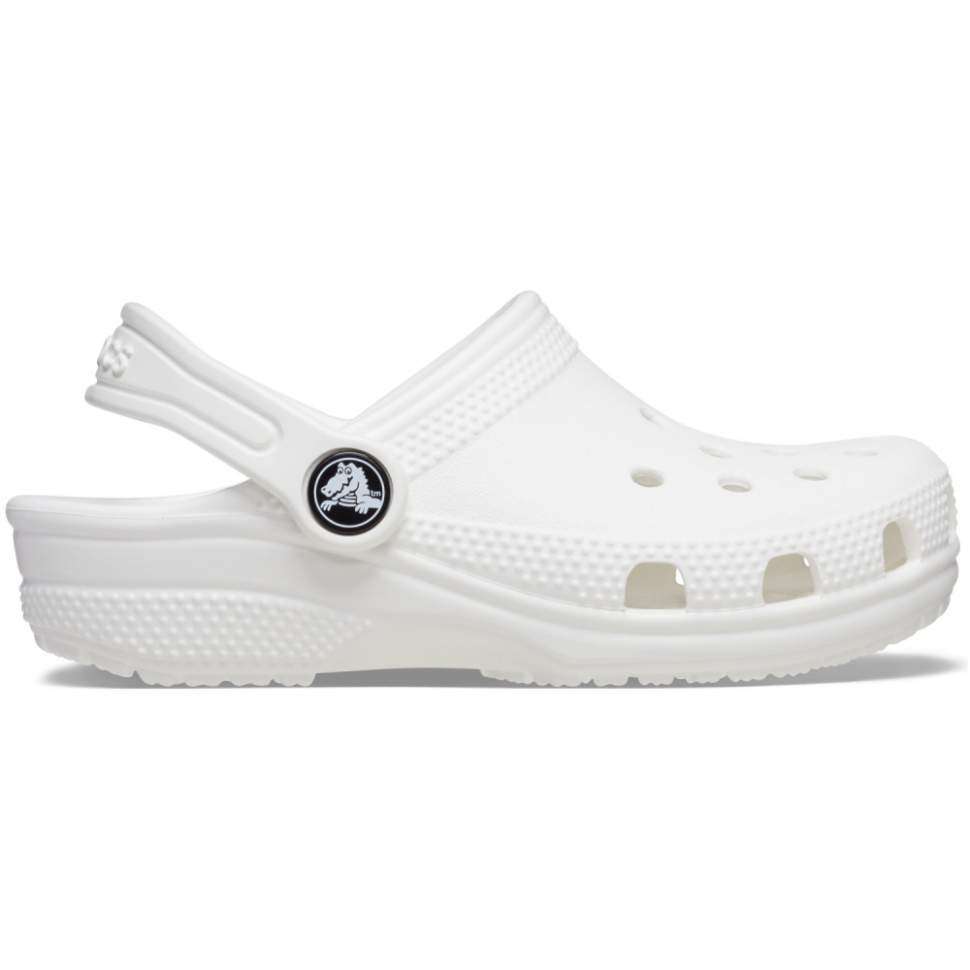 Дитячі Crocs для дівчинки Classic Clog Kids White — фото 6