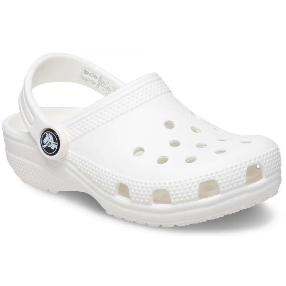 Дитячі Crocs для дівчинки Classic Clog Kids White — фото 9