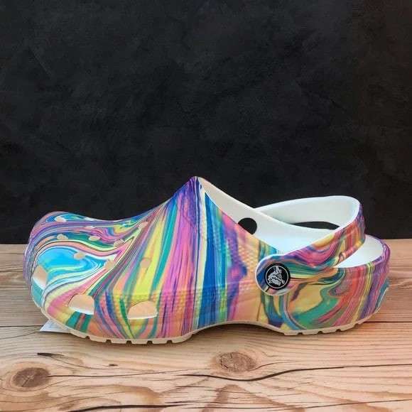 Дитячі Crocs для дівчинки Classic Kids Tie Dye clog — фото 14