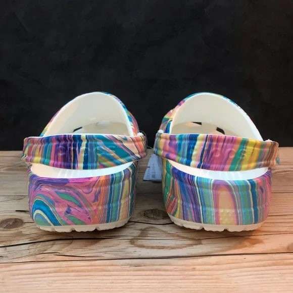 Дитячі Crocs для дівчинки Classic Kids Tie Dye clog — фото 7