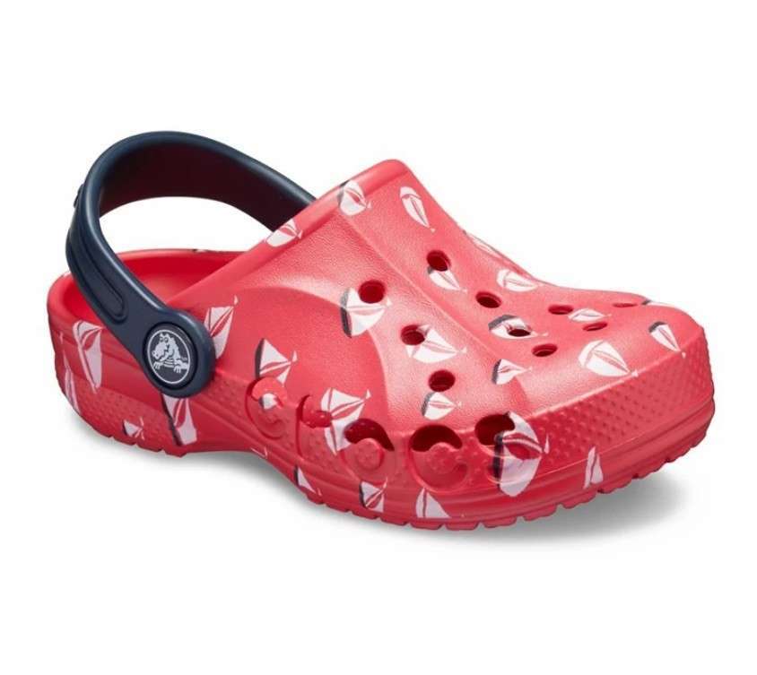 Дитячі Crocs для дівчинки Bayaband Printed Clog K Poppy Roomy Fit — фото 4