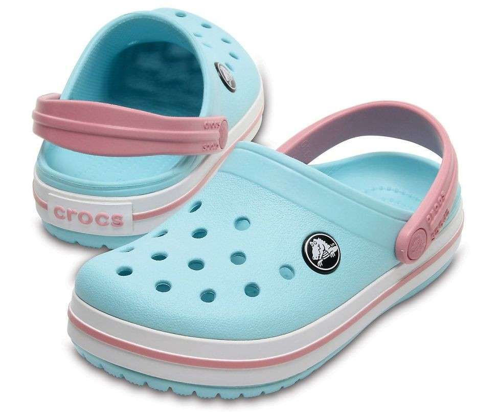 Дитячі Crocs для дівчинки Crocband Kids Ice Blue/White