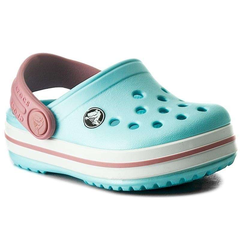 Дитячі Crocs для дівчинки Crocband Kids Ice Blue/White — фото 12