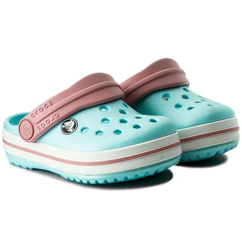 Дитячі Crocs для дівчинки Crocband Kids Ice Blue/White — фото 13