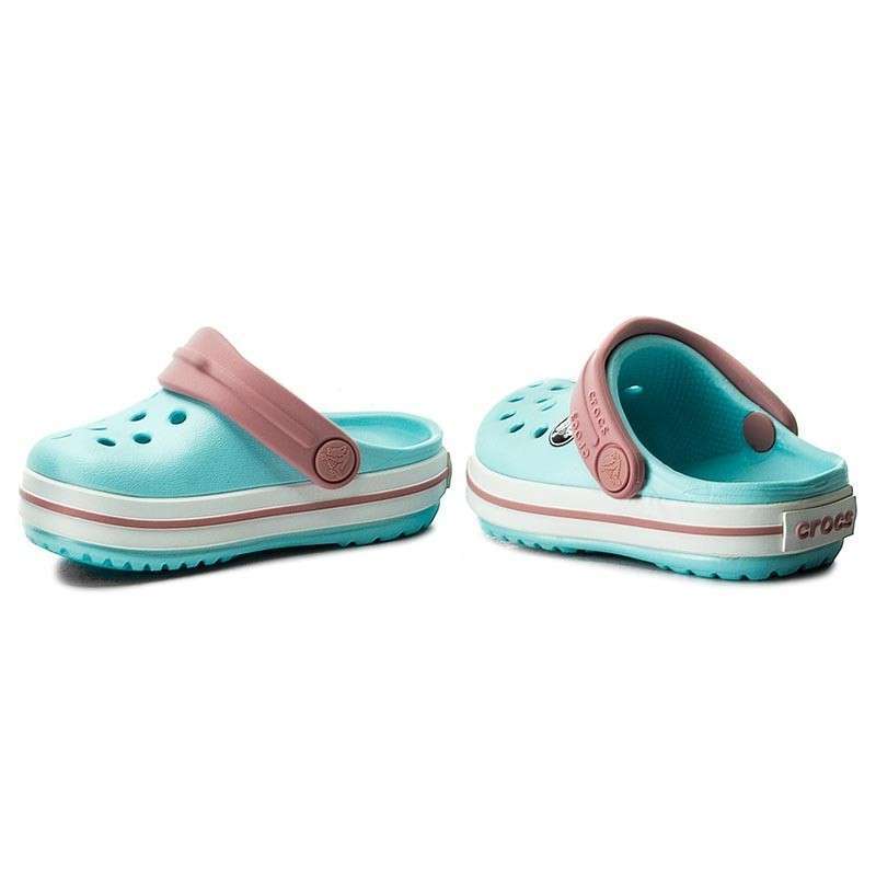 Дитячі Crocs для дівчинки Crocband Kids Ice Blue/White — фото 14