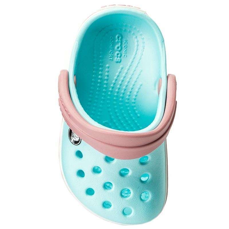 Дитячі Crocs для дівчинки Crocband Kids Ice Blue/White — фото 15