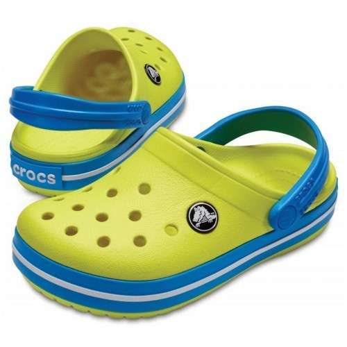 Дитячі Crocs-сабо для хлопчика Crocs Crocband Kids Tennis Ball Green/Ocean