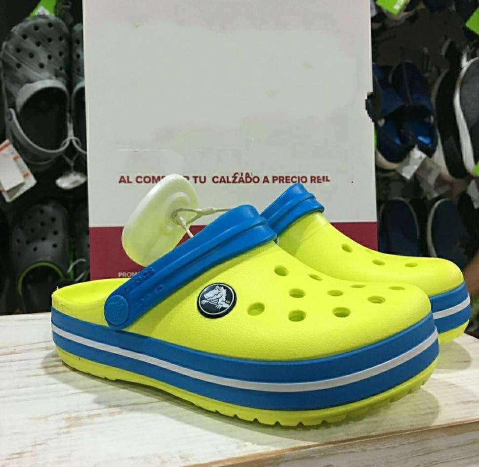Дитячі Crocs-сабо для хлопчика Crocs Crocband Kids Tennis Ball Green/Ocean — фото 2