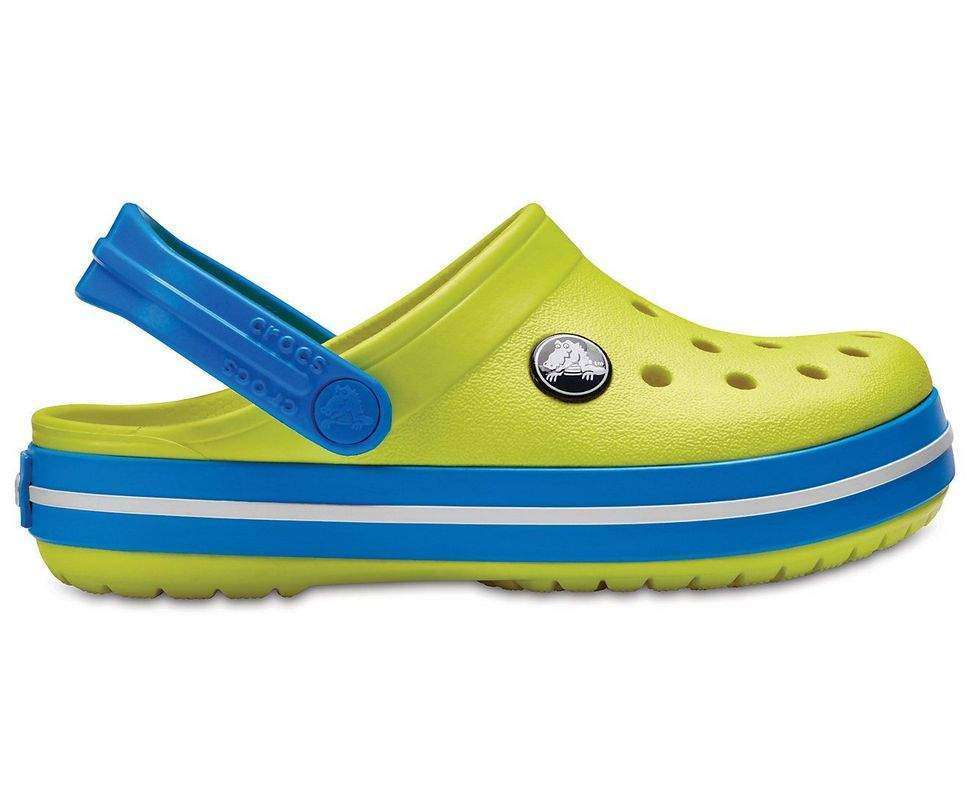 Дитячі Crocs-сабо для хлопчика Crocs Crocband Kids Tennis Ball Green/Ocean — фото 12