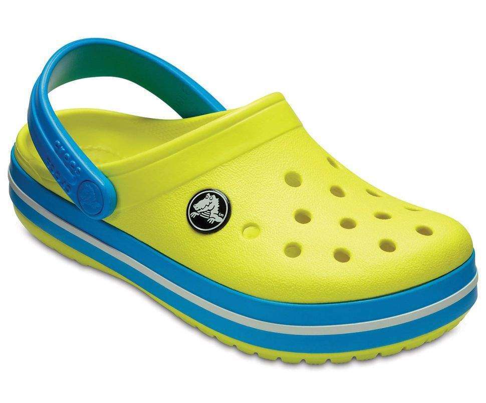 Дитячі Crocs-сабо для хлопчика Crocs Crocband Kids Tennis Ball Green/Ocean — фото 13