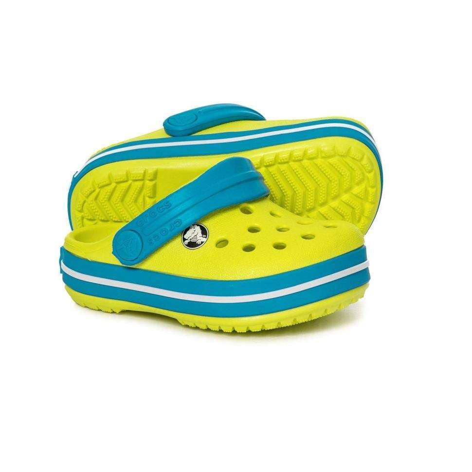 Дитячі Crocs-сабо для хлопчика Crocs Crocband Kids Tennis Ball Green/Ocean — фото 14