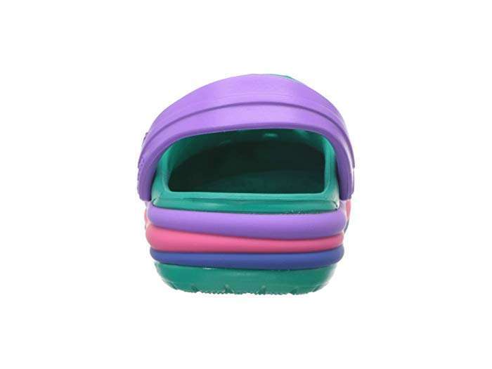Дитячі Crocs для дівчинки Crocband Rainbow Band Clog Tropical Teal — фото 4