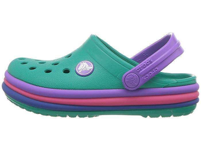 Дитячі Crocs для дівчинки Crocband Rainbow Band Clog Tropical Teal — фото 6