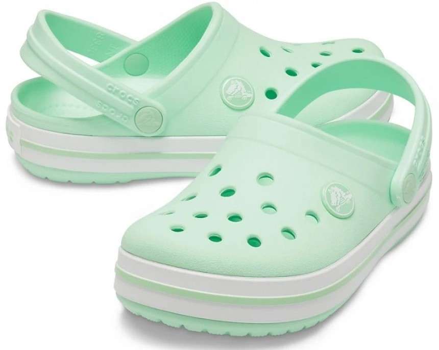 Дитячі Crocs для дівчинки Crocband Clog Kids Neo Mint