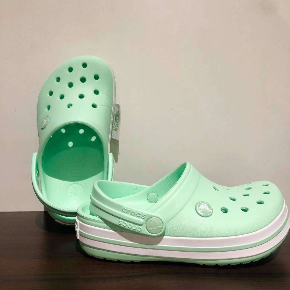 Дитячі Crocs для дівчинки Crocband Clog Kids Neo Mint — фото 2