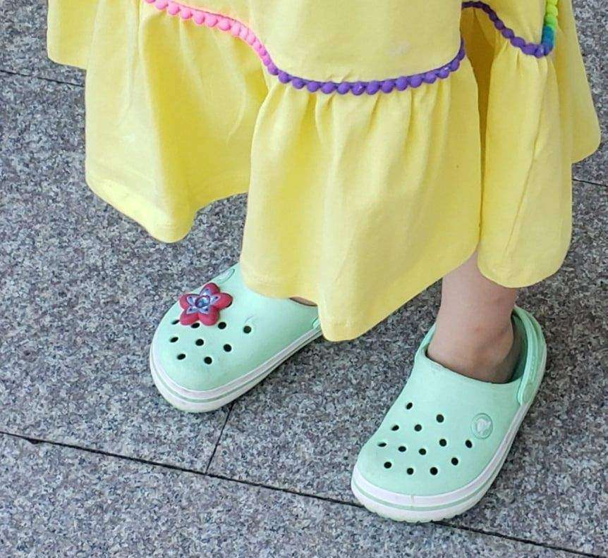 Дитячі Crocs для дівчинки Crocband Clog Kids Neo Mint — фото 3
