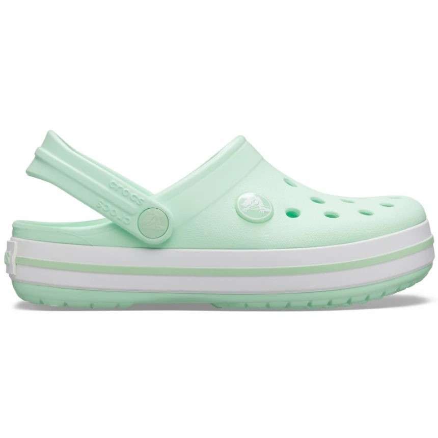 Дитячі Crocs для дівчинки Crocband Clog Kids Neo Mint — фото 9