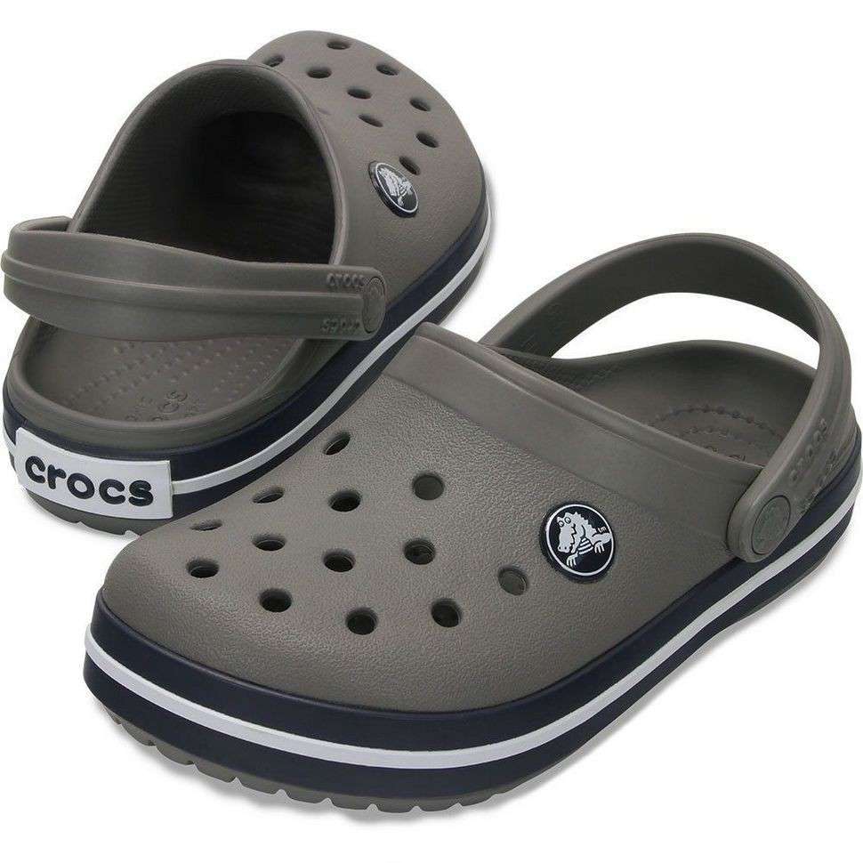Дитячі Crocs-сабо для хлопчика Crocs Crocband Clog Kids Smoke/Navy — фото 1