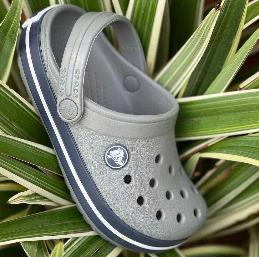 Дитячі Crocs-сабо для хлопчика Crocs Crocband Clog Kids Smoke/Navy — фото 2