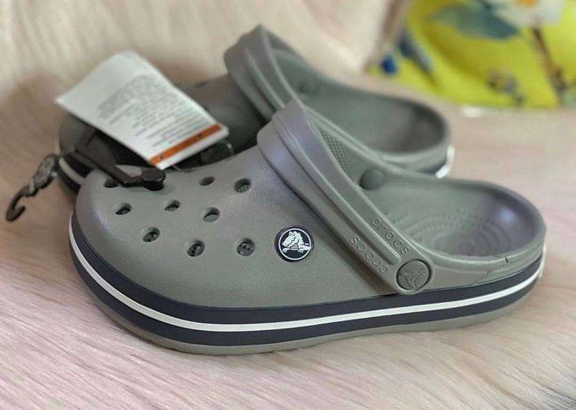 Дитячі Crocs-сабо для хлопчика Crocs Crocband Clog Kids Smoke/Navy — фото 3
