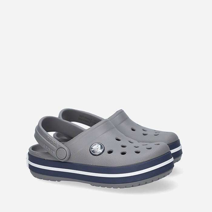 Дитячі Crocs-сабо для хлопчика Crocs Crocband Clog Kids Smoke/Navy — фото 4