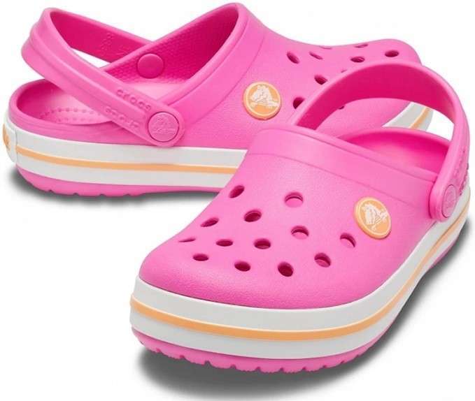 Дитячі Crocs для дівчинки Crocband Kids Electric Pink / Cantaloupe