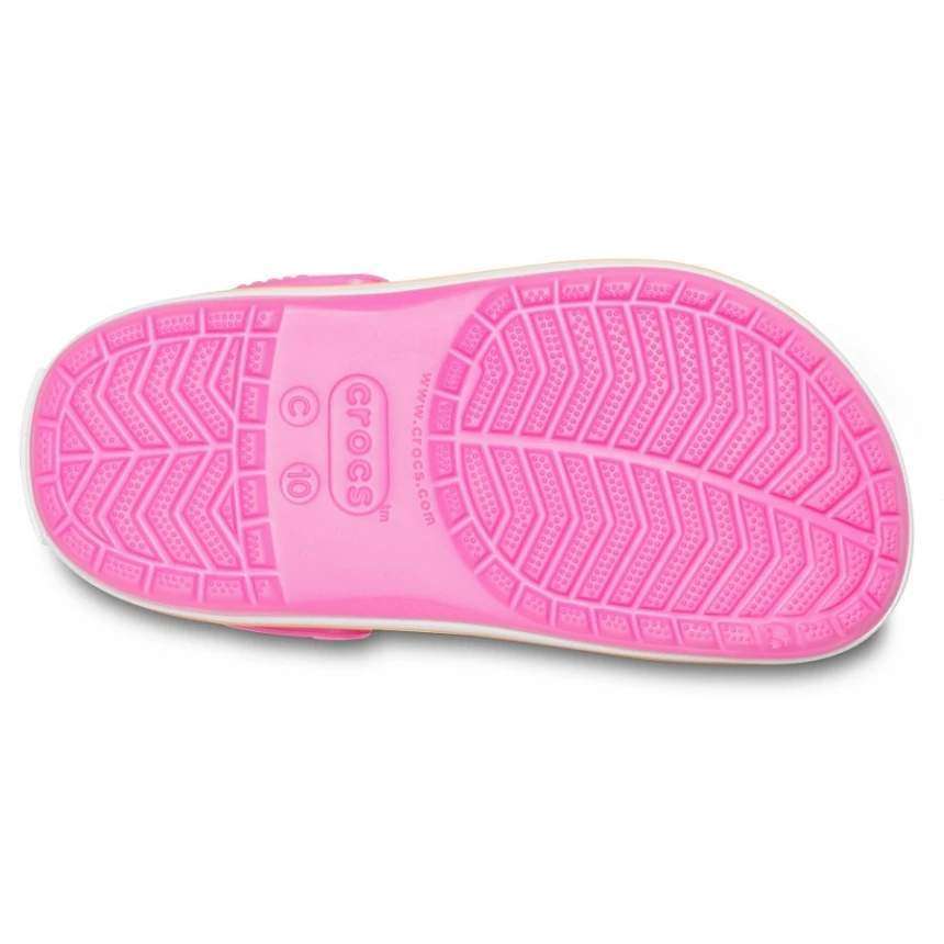 Дитячі Crocs для дівчинки Crocband Kids Electric Pink / Cantaloupe — фото 4