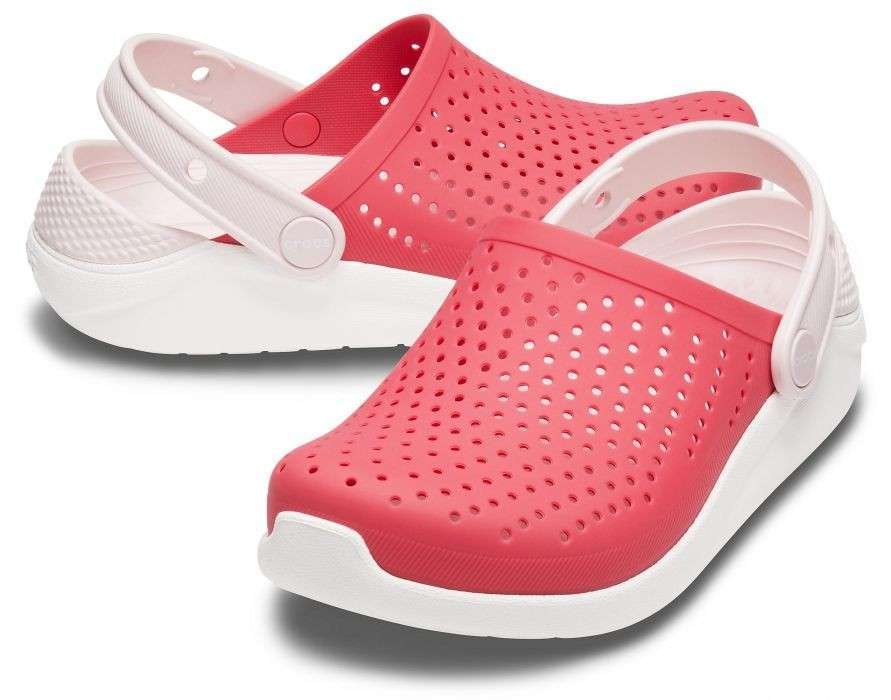 Дитячі Crocs для дівчинки Kids LiteRide Clog Poppy White