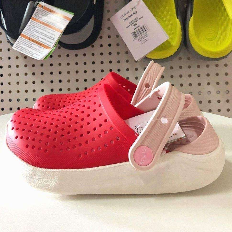 Дитячі Crocs для дівчинки Kids LiteRide Clog Poppy White — фото 2