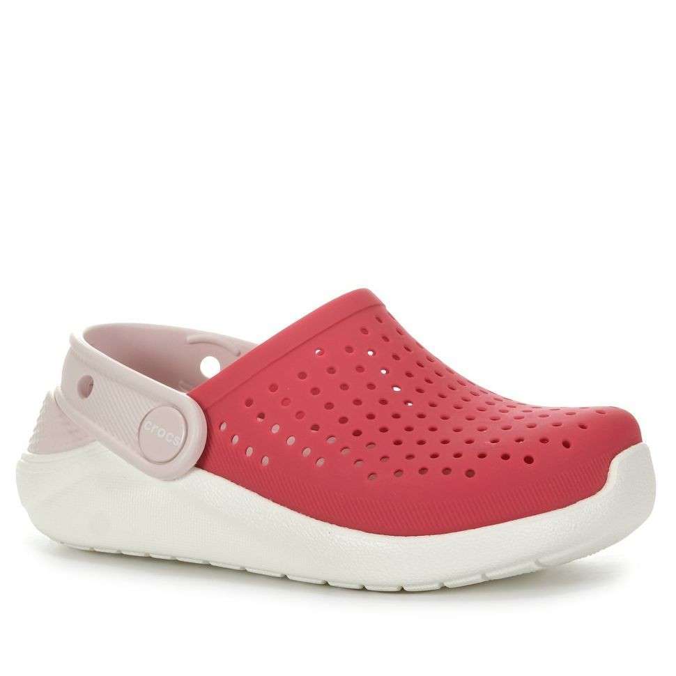 Дитячі Crocs для дівчинки Kids LiteRide Clog Poppy White — фото 3