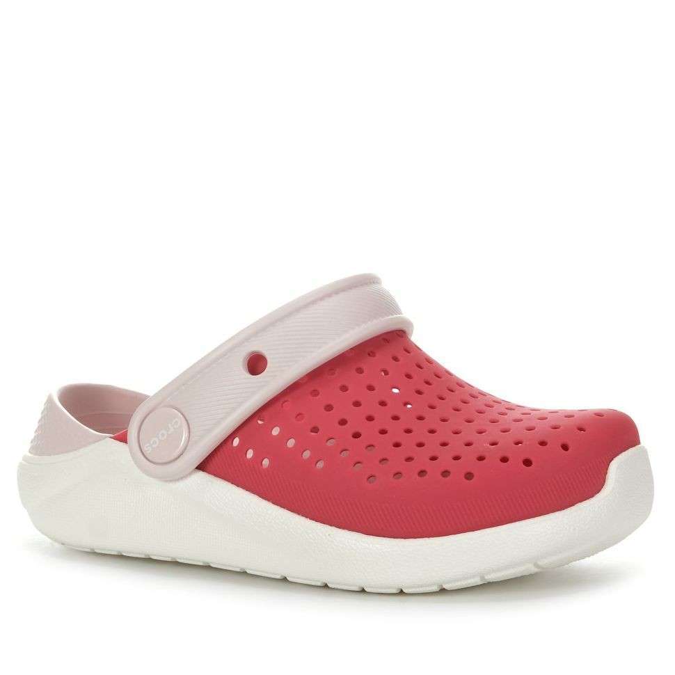 Дитячі Crocs для дівчинки Kids LiteRide Clog Poppy White — фото 4