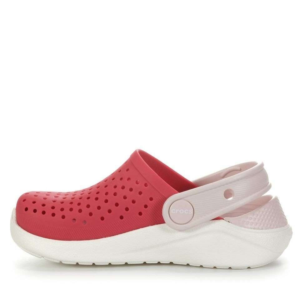 Дитячі Crocs для дівчинки Kids LiteRide Clog Poppy White — фото 5