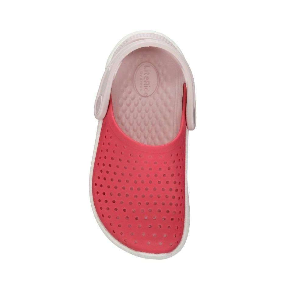 Дитячі Crocs для дівчинки Kids LiteRide Clog Poppy White — фото 7