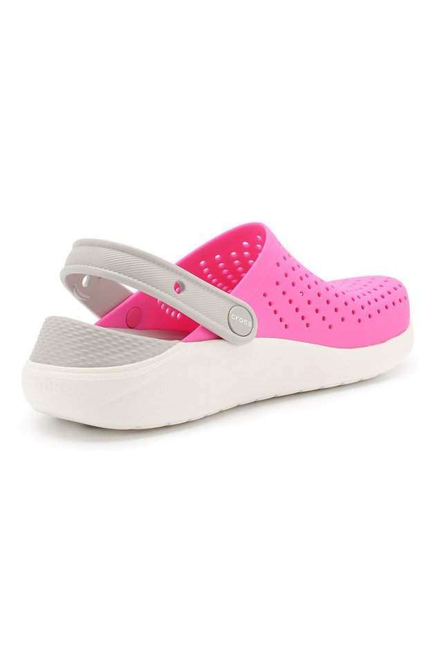 Дитячі Crocs для дівчинки LiteRide Clogs Electric Pink/White — фото 11