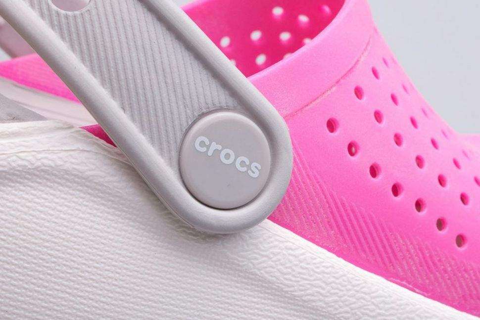 Дитячі Crocs для дівчинки LiteRide Clogs Electric Pink/White — фото 3